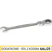 Klucz płasko oczkowy z grzechotką i przegubem 17mm