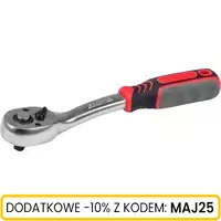 Grzechotka 1/4" CRV 72 zęby odgięta