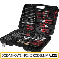 Zestaw narzędzi 1/4" 1/2" 122 szt