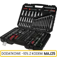 Zestaw narzędzi 1/4" 3/8"  1/2" 222 szt