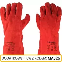 Rękawice spawalnicze czerwone Rozmiar 10 (12 Par)