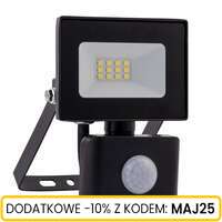 Naświetlacz LED 10W z czujnikiem ruchu czarny Schmith