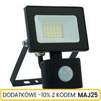 Naświetlacz LED 20W z czujnikiem ruchu czarny Schmith
