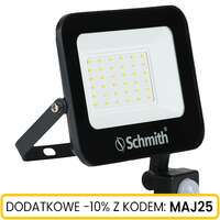 Naświetlacz LED 30W 3000lm czu. ruchu na podczerw Schmith
