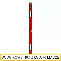 Poziomica aluminiowa z regulacją kąta 100 cm, Długość: 100 Schmith