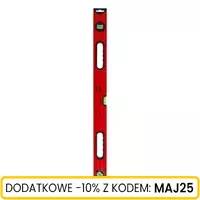 Poziomica aluminiowa z regulacją kąta 80 cm, Długość: 80 Schmith