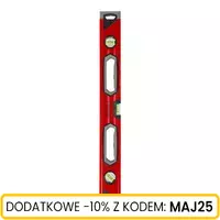 Poziomica aluminiowa z uchwytami 60 cm, Długość: 60 Schmith