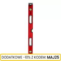 Poziomica aluminiowa z uchwytami 80 cm, Długość: 80 Schmith
