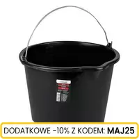 Wiadro budowlane z lejkiem 12l, Pojemność: 12 Schmith