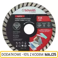 Tarcza diamentowa SUPER TURBO 115 mm Schmith