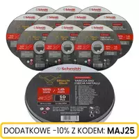 Tarcza do cięcia metalu 125x1mm Black Bull (10 szt.) Schmith