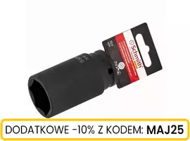 Klucz nasadowy udarowy długi 1/2" 17 mm