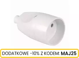 Gniazdo przenośne 2p 16A 250V białe