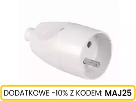 Gniazdo przenośne 2p+Z 16A 250V białe