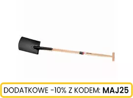 Szpadel prosty drewniany trzonek TYP T