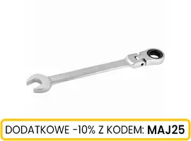 Klucz płasko-oczkowy z grzechotką łamany 14 mm