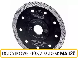 Tarcza diamentowa Uniwersalna do materiałów twardych PREMIUM SLIM 200x25,4x1,8
