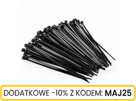 Opaski zaciskowe nylonowe czarne 3,6x250 100 szt.