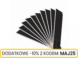 Ostrza łamane czarne 18 mm 10 szt.