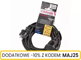 Przedłużacz gumowy, przewód 3x2,5mm, 10m