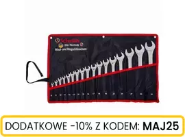 Komplet kluczy płasko-oczkowych 17 szt