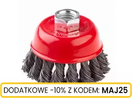 Szczotka doczołowa z nakrętką M14 drut SKR 60 mm