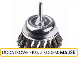 Szczotka doczołowa z trzpieniem fi 6 drut SKR 60