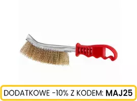 Szczotka ręczna wygięta metalowo plastikowa