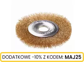 Szczotka tarczowa z otworem 22 drut falowany 150