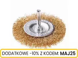 Szczotka tarczowa z trzpieniem fi 6 drut FAL 80 mm