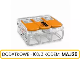 Złączka WAGO przewód/linka max 4mm2x3 20szt