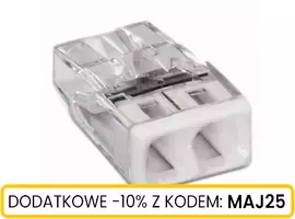 Złączka WAGO przewód max 2,5mm2x2 20szt