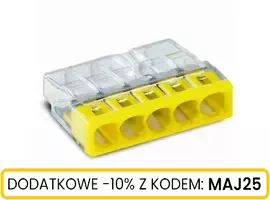 Złączka WAGO przewód max 2,5mm2x5 20szt