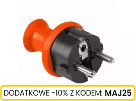 Wtyczka prosta I kl. izolacji 16A 250V Uni-Schuko