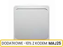 Włącznik n/t krzyżowy biały IP44