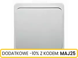 Włącznik n/t pojedynczy biały IP44