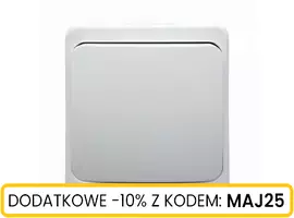 Włącznik n/t schodowy biały IP44