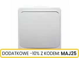 Włącznik n/t zwierny światło/dzwonek biały IP44