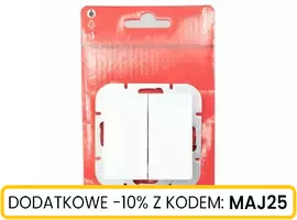 Włącznik p/t 2-klawiszowy świecznikowy 10A 250V r
