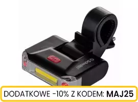 Latarka rowerowa wielofunkcyjna  aku 1W COB