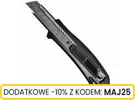 Nóż ręczny z czarnym ostrzem łamanym 18mm