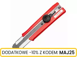 Nóż ręczny z czarnym ostrzem łamanym 25mm