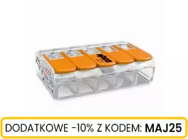 Złączka WAGO przewód/linka max 4mm2x5 20szt