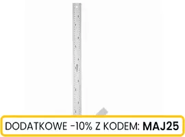 Kątownik aluminiowy z kątomierzem 600 mm