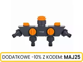 Poczwórny rozdzielacz węża z zaworami