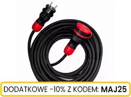 Przedłużacz gumowy HI-TEK 3x2.5mm 10m