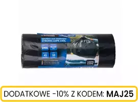 Worki na odpady LDPE 240l (10sztuk w rolce)