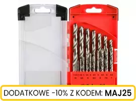 Zestaw wierteł do metalu HSS 19 szt