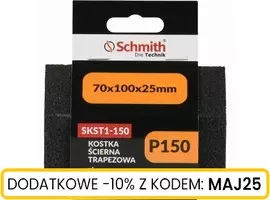 Kostka ścierna trapezowa 70x100x25 P150