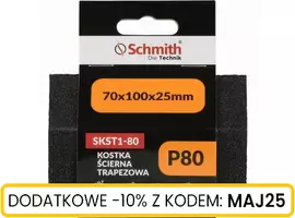 Kostka ścierna trapezowa 70x100x25 P80